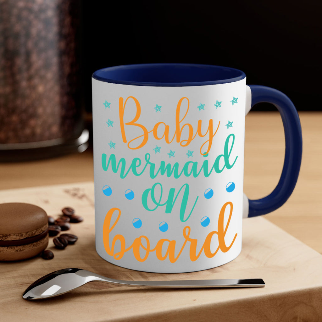 Baby Mermaid on Board 40#- mermaid-Mug / Coffee Cup