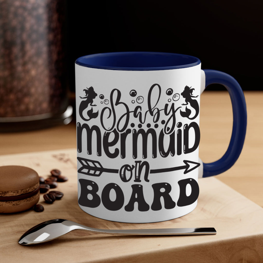 Baby mermaid on board 34#- mermaid-Mug / Coffee Cup