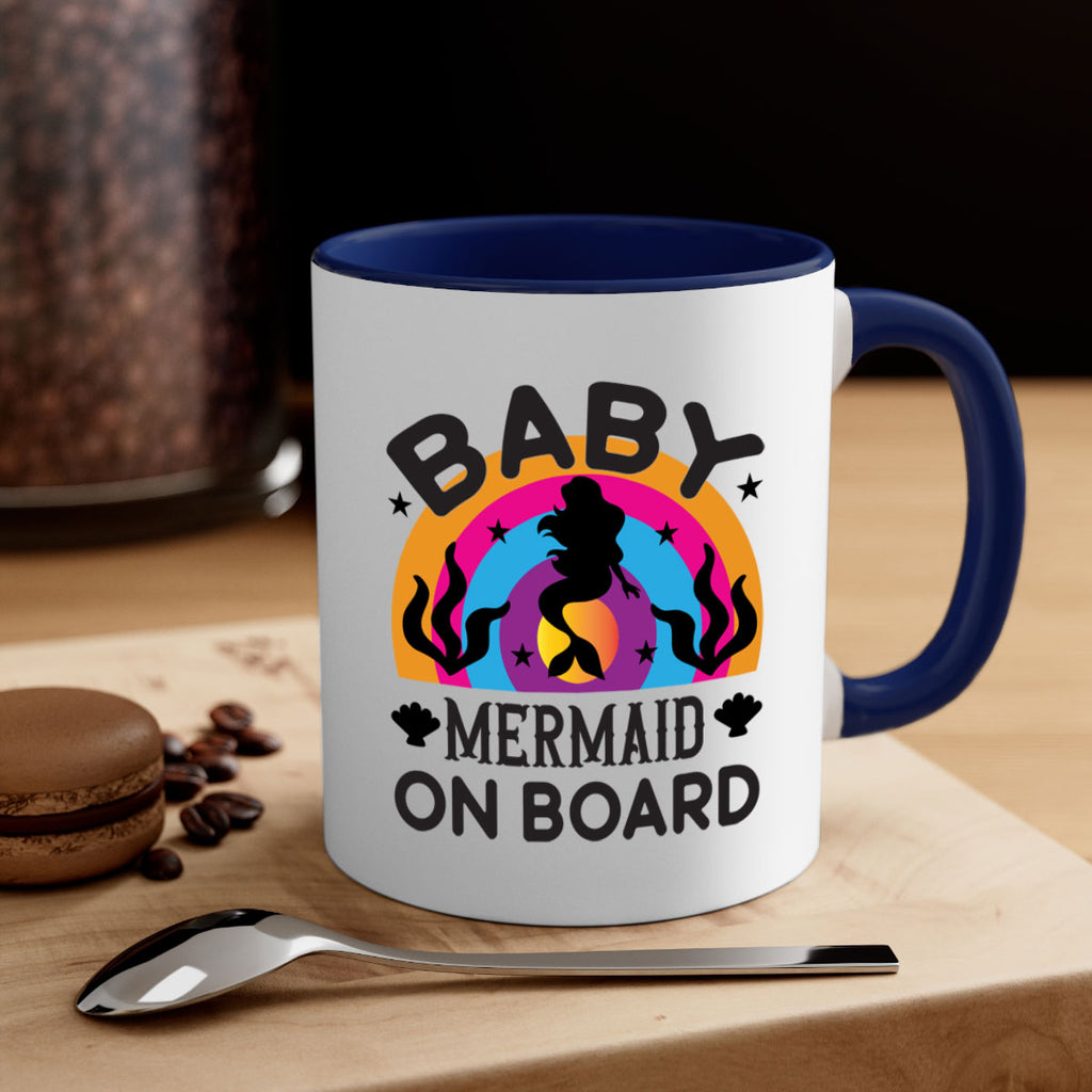 Baby mermaid on board 37#- mermaid-Mug / Coffee Cup