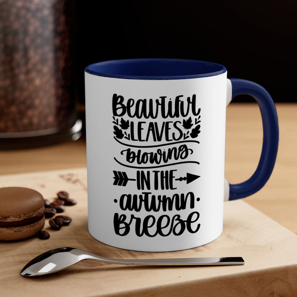 Beautiful Leaves Blowing In The Autumn Breeze 479#- fall-Mug / Coffee Cup