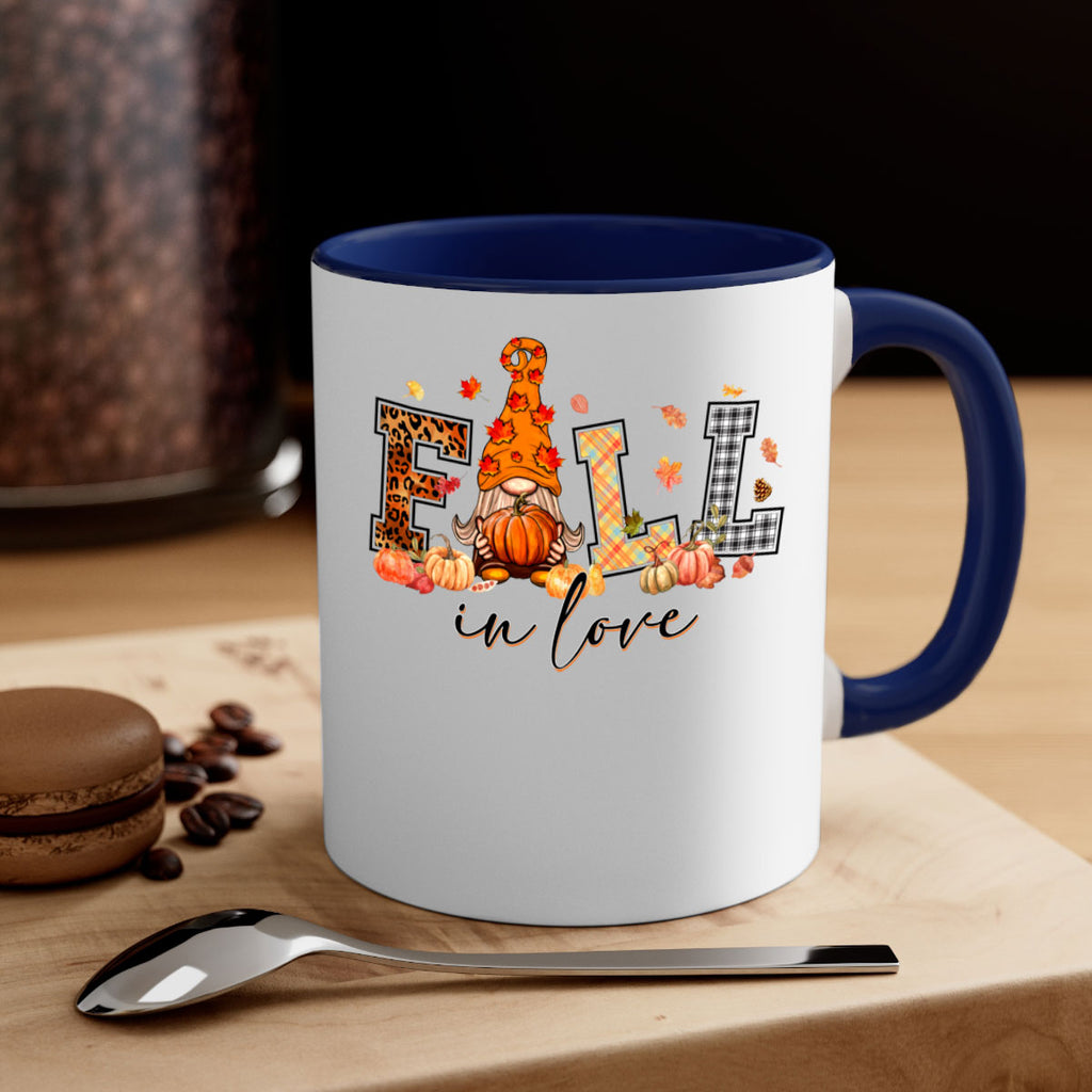 FALLinloveFallGnome 151#- fall-Mug / Coffee Cup