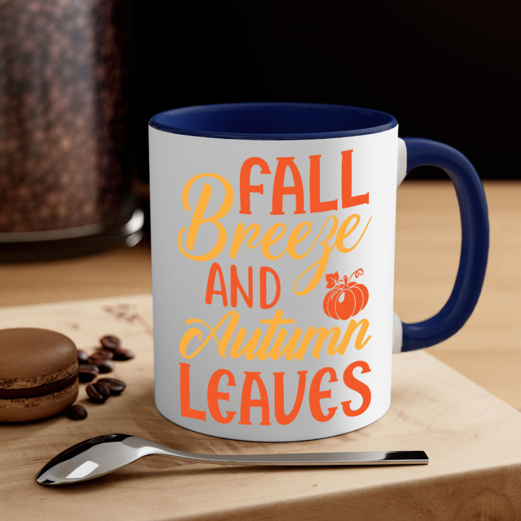 Fall Breeze and Autumn Leaves 92#- fall-Mug / Coffee Cup