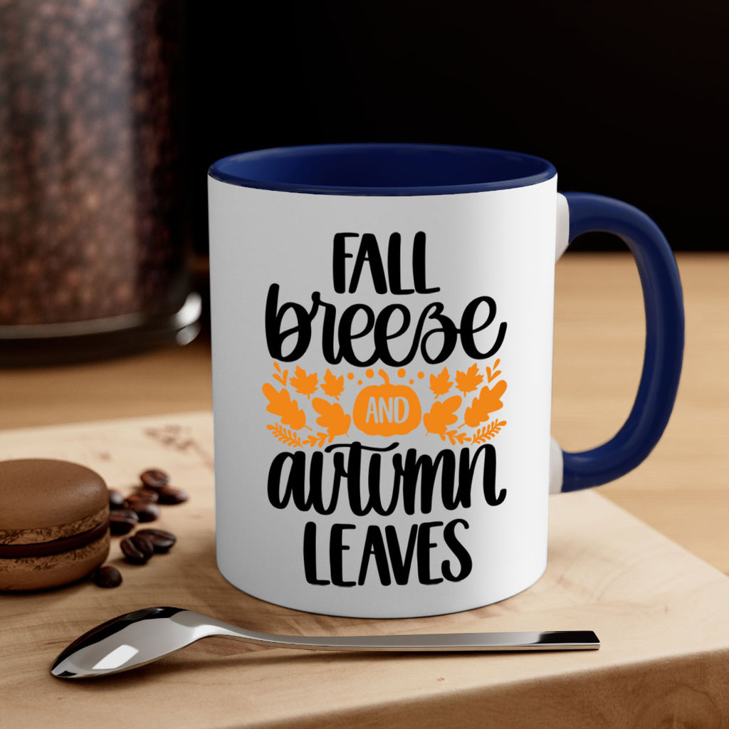 Fall Breezy And Autumn Leaves 482#- fall-Mug / Coffee Cup