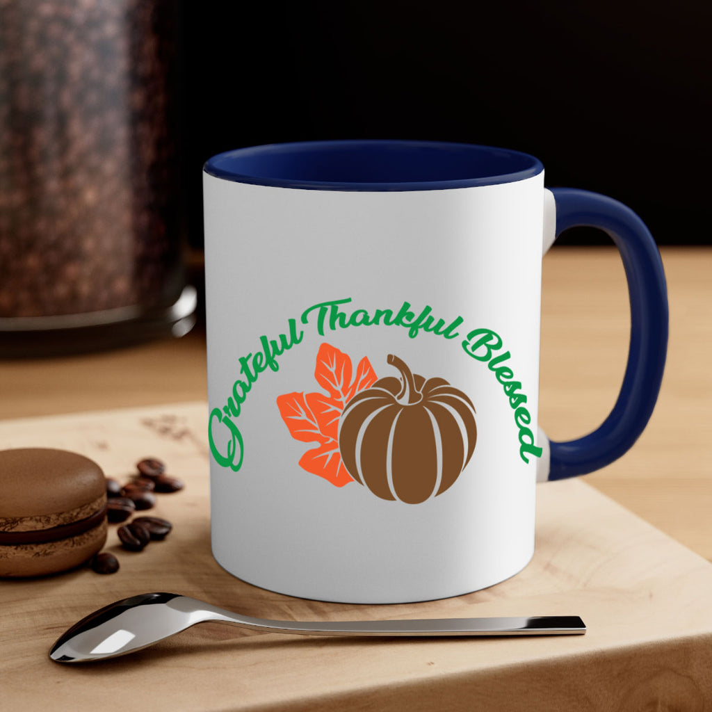 Grateful Thankful Blessed 214#- fall-Mug / Coffee Cup