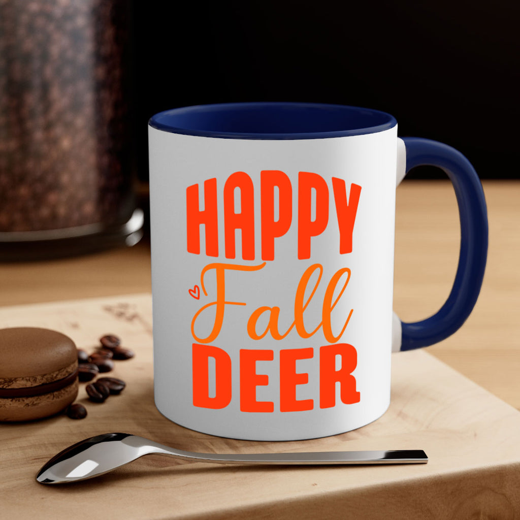 Happy Fall Deer Design 218#- fall-Mug / Coffee Cup