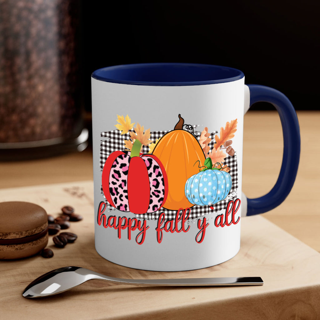 Happy Fall Yall Leopard 229#- fall-Mug / Coffee Cup