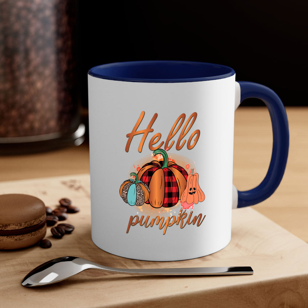 Hello Pumpkin 284#- fall-Mug / Coffee Cup