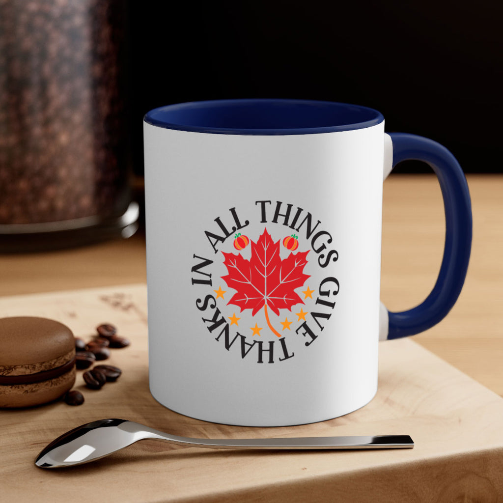 Inallthingsgivethanks 353#- fall-Mug / Coffee Cup