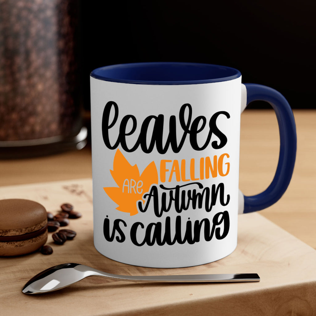 Leaves Are Falling Autumn Is Calling 502#- fall-Mug / Coffee Cup