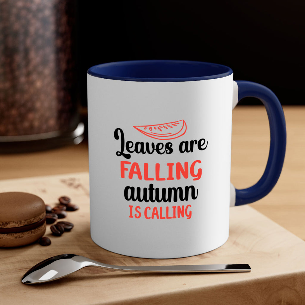 Leaves are falling autumn is calling 392#- fall-Mug / Coffee Cup