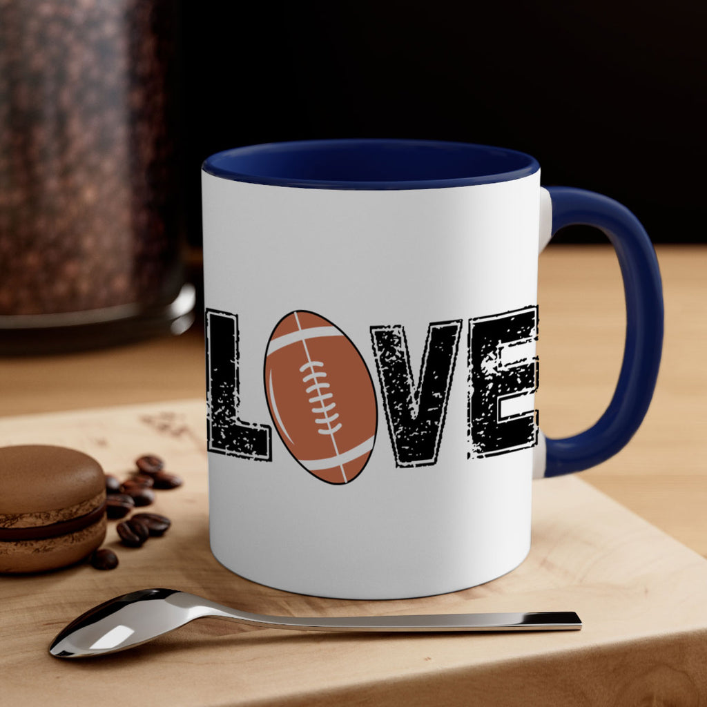 Love 739#- football-Mug / Coffee Cup