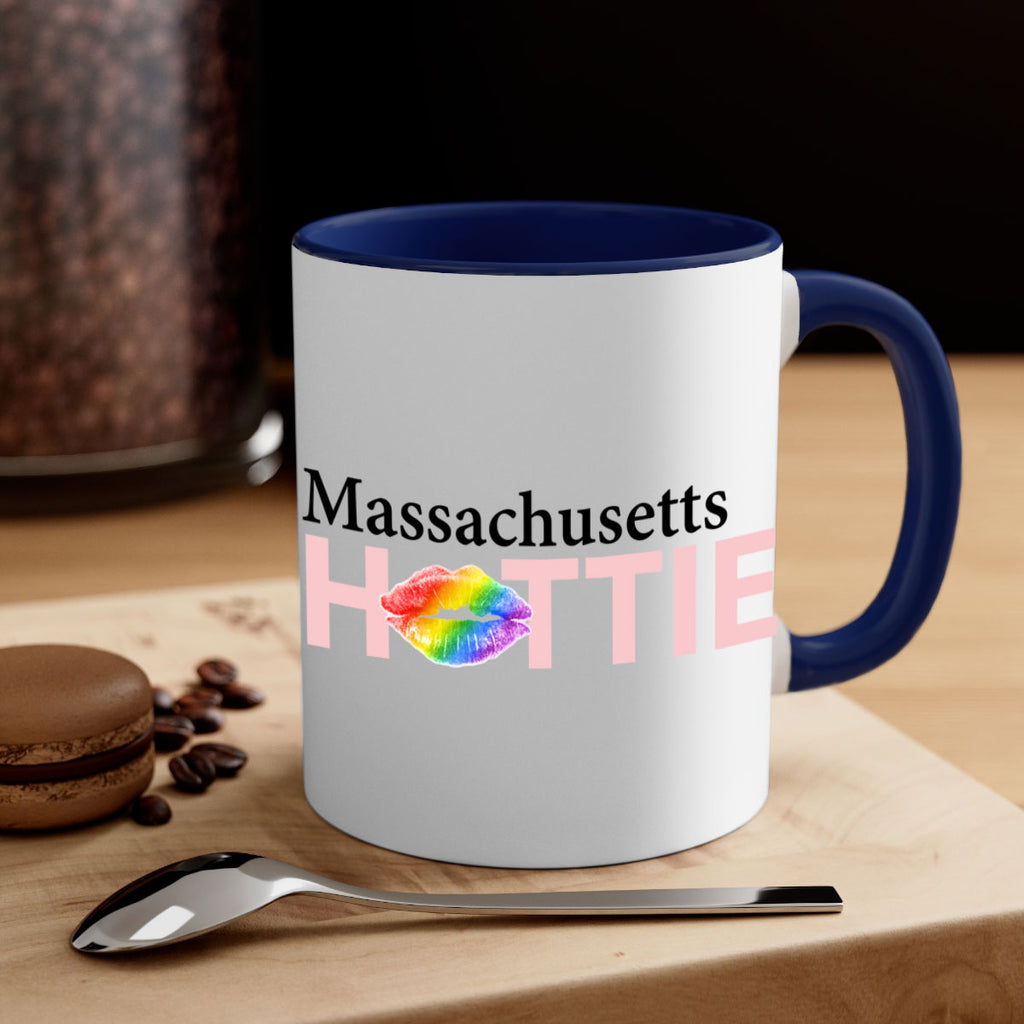 Massachusetts Hottie with rainbow lips 21#- Hottie Collection-Mug / Coffee Cup