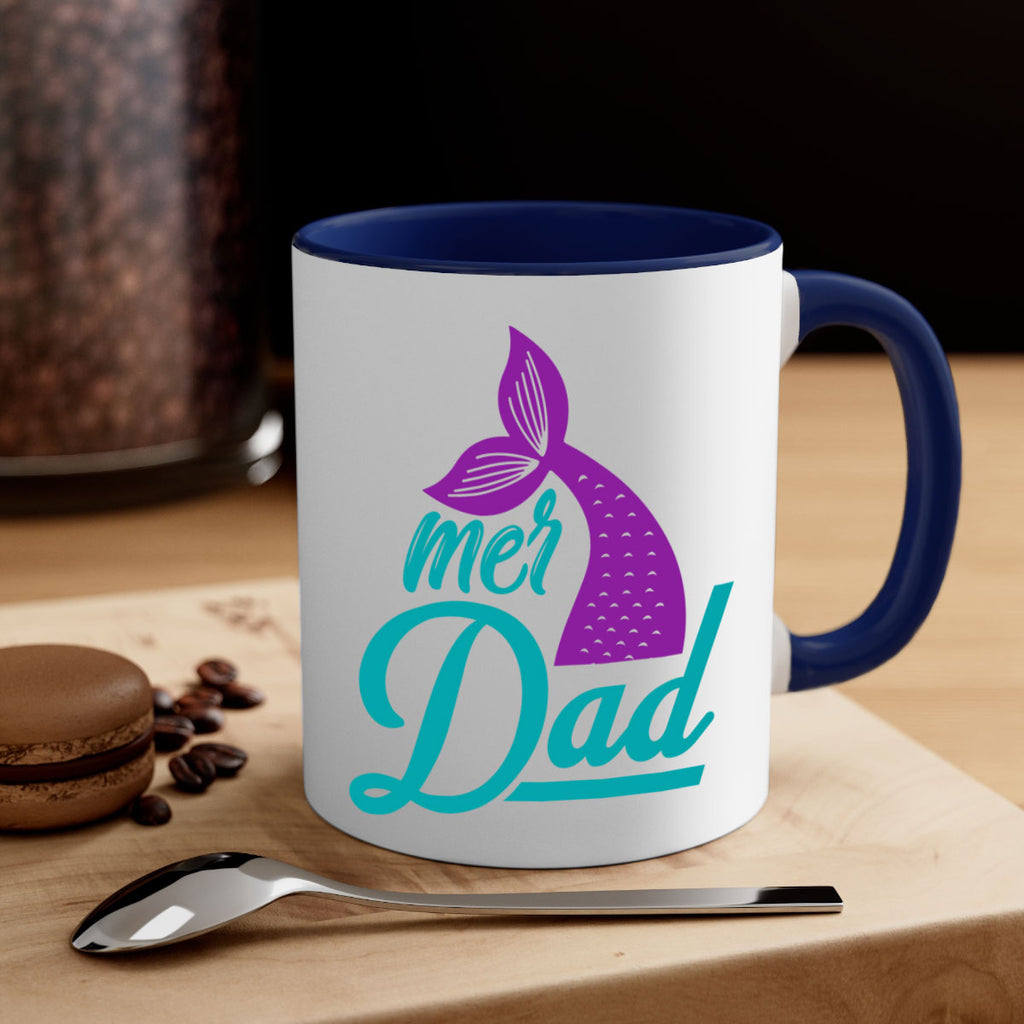 Mer Dad 325#- mermaid-Mug / Coffee Cup