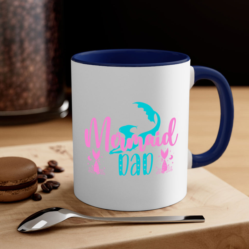 Mermaid Dad 356#- mermaid-Mug / Coffee Cup