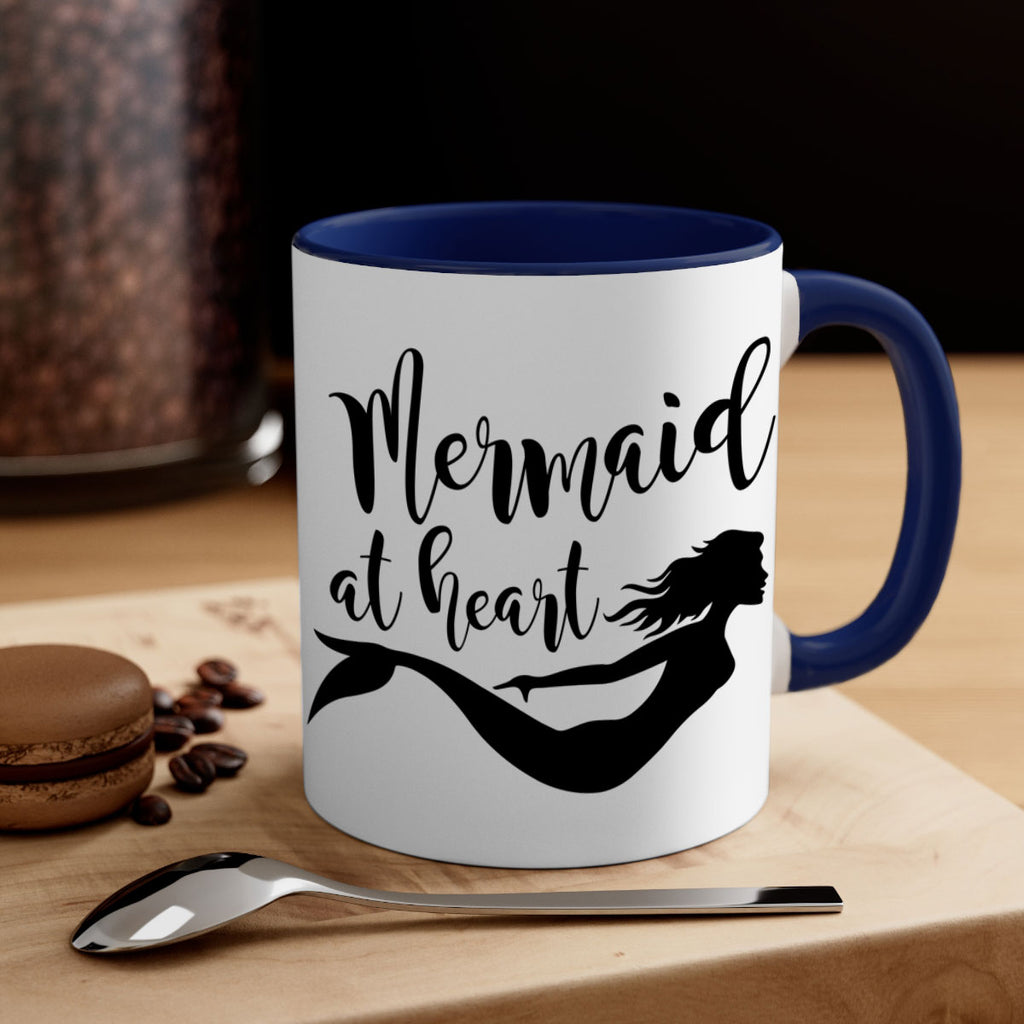 Mermaid at heart 395#- mermaid-Mug / Coffee Cup