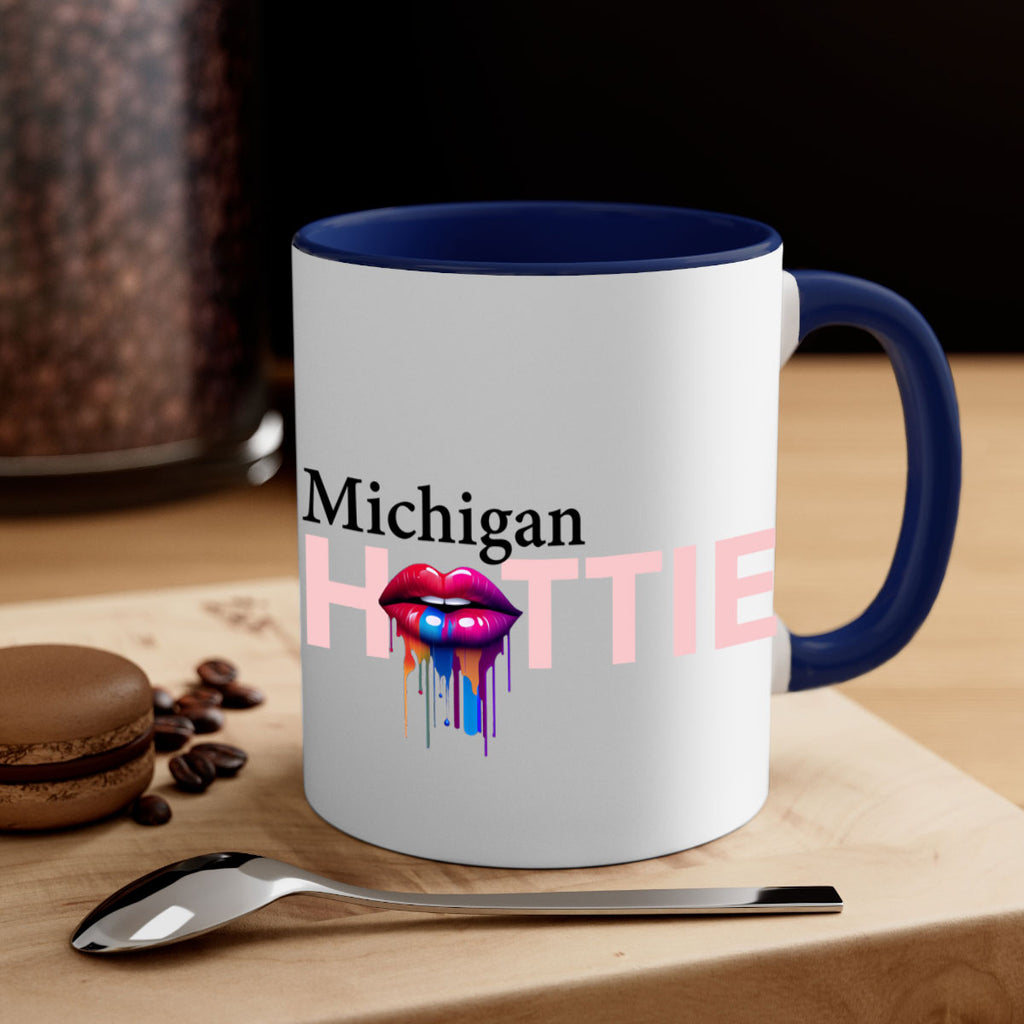 Michigan Hottie with dripping lips 22#- Hottie Collection-Mug / Coffee Cup