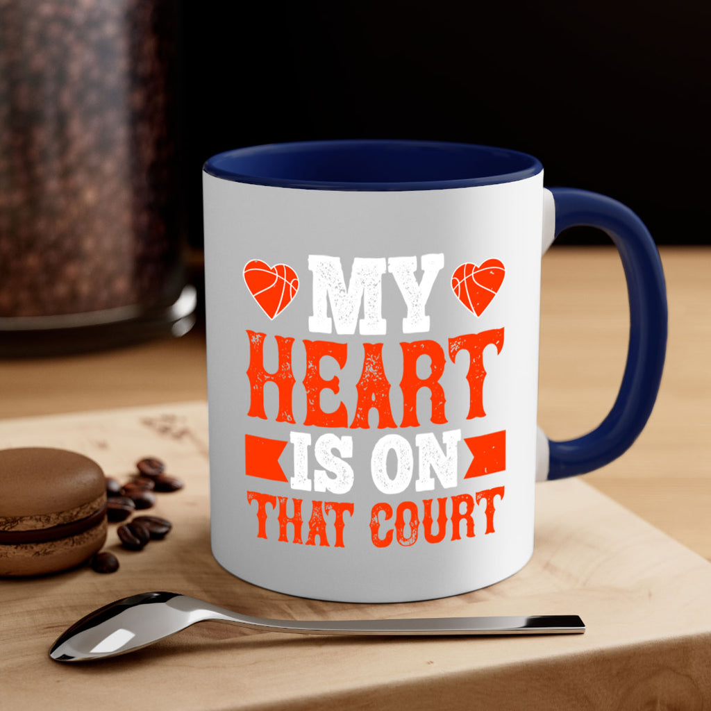 My heart is on that court 1816#- basketball-Mug / Coffee Cup