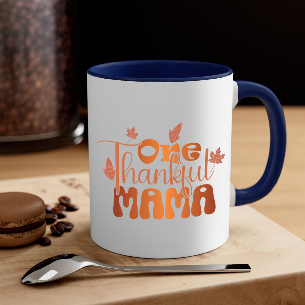 One Thankful Mama 465#- fall-Mug / Coffee Cup