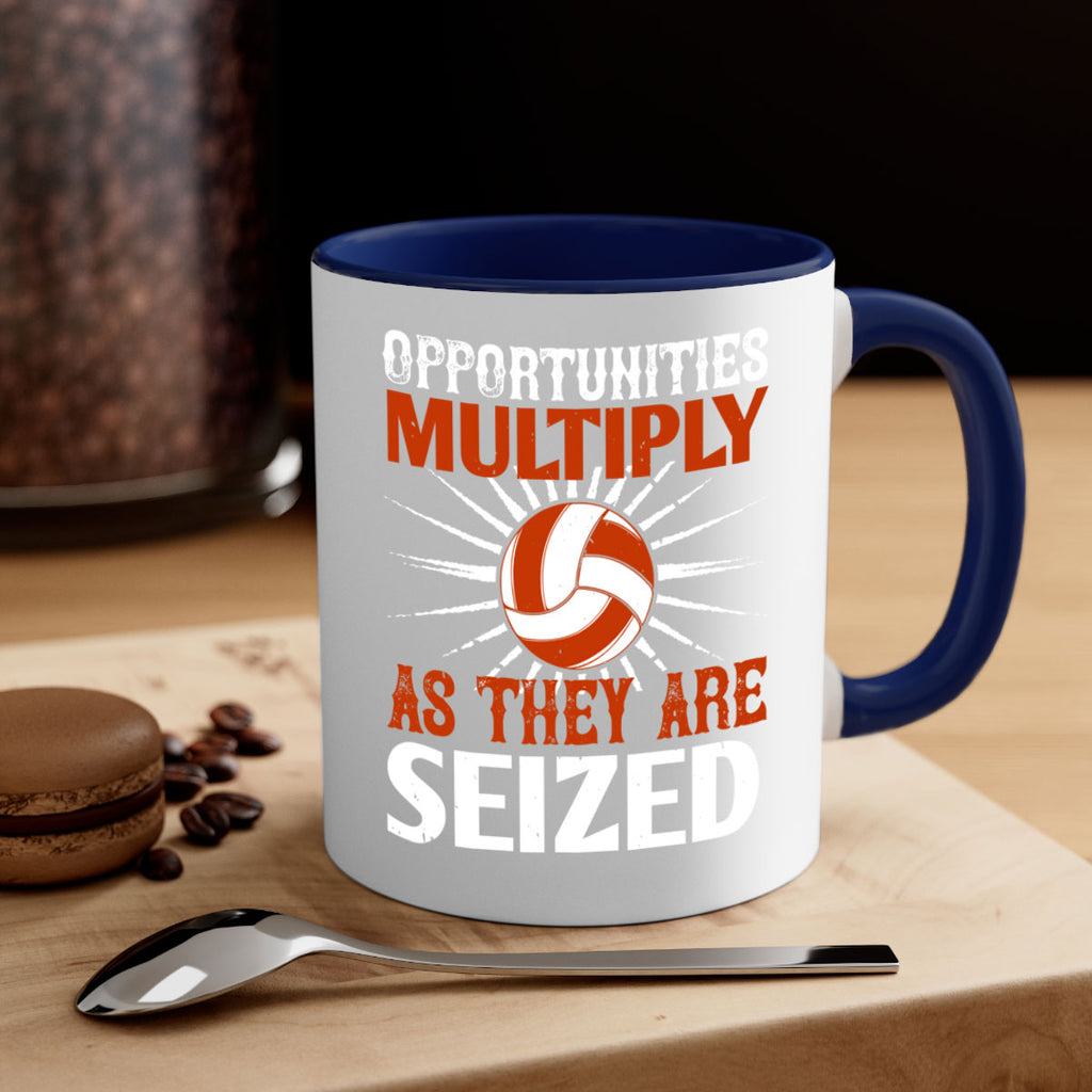 Opportunities multiply as they are seized Style 606#- volleyball-Mug / Coffee Cup