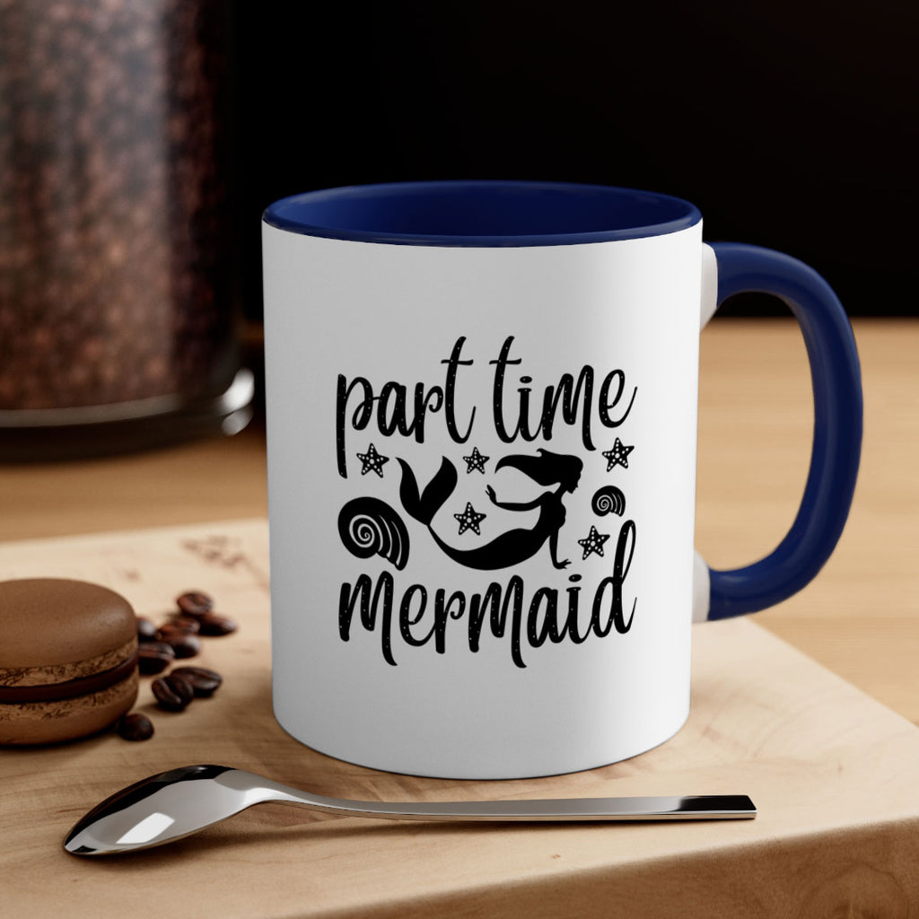 Part time mermaid design 536#- mermaid-Mug / Coffee Cup