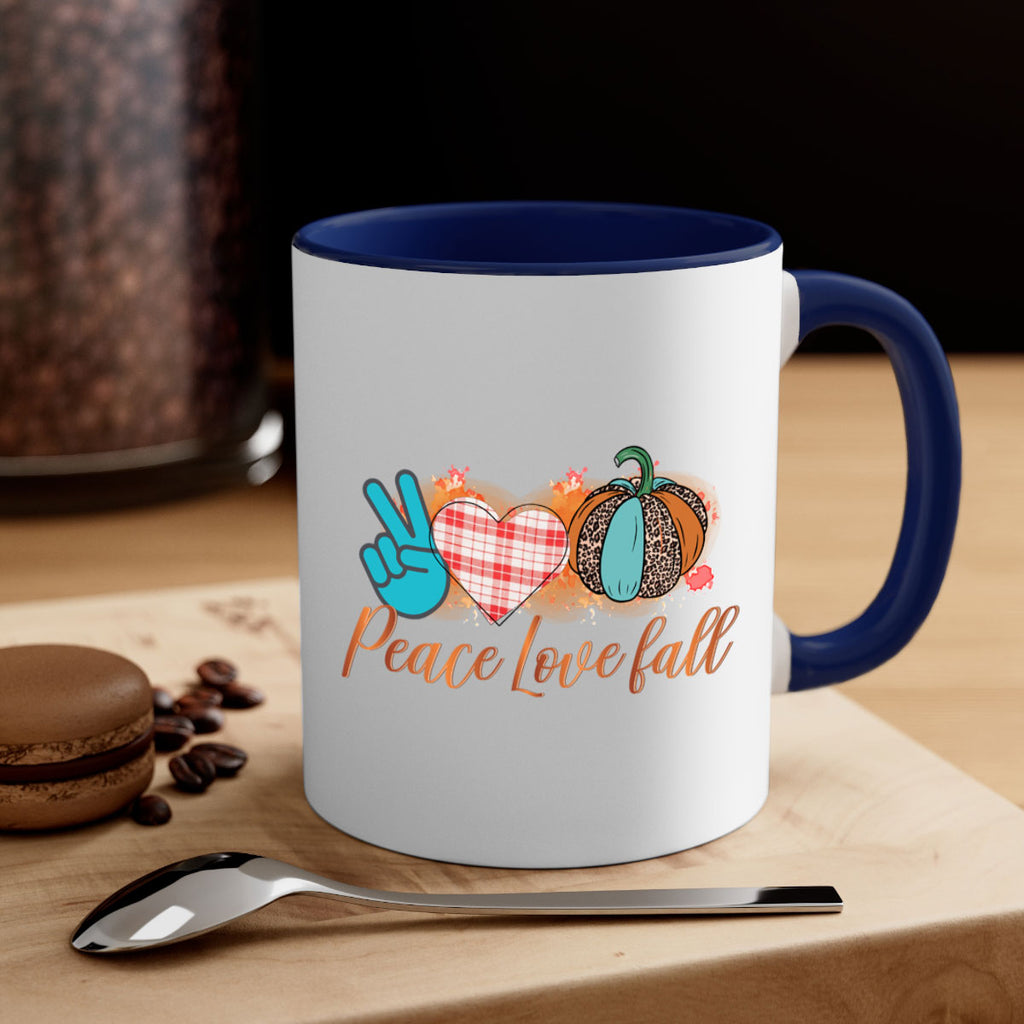 Peace Love Fall 466#- fall-Mug / Coffee Cup