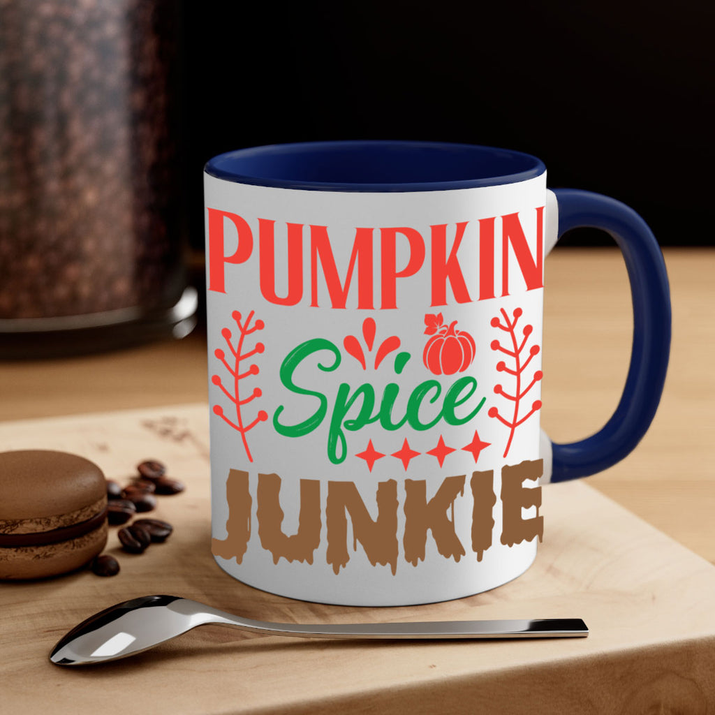 Pumpkin Spice Junkie 547#- fall-Mug / Coffee Cup