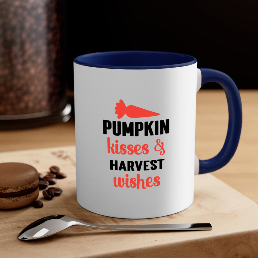 Pumpkin kisses harvest wishes 524#- fall-Mug / Coffee Cup