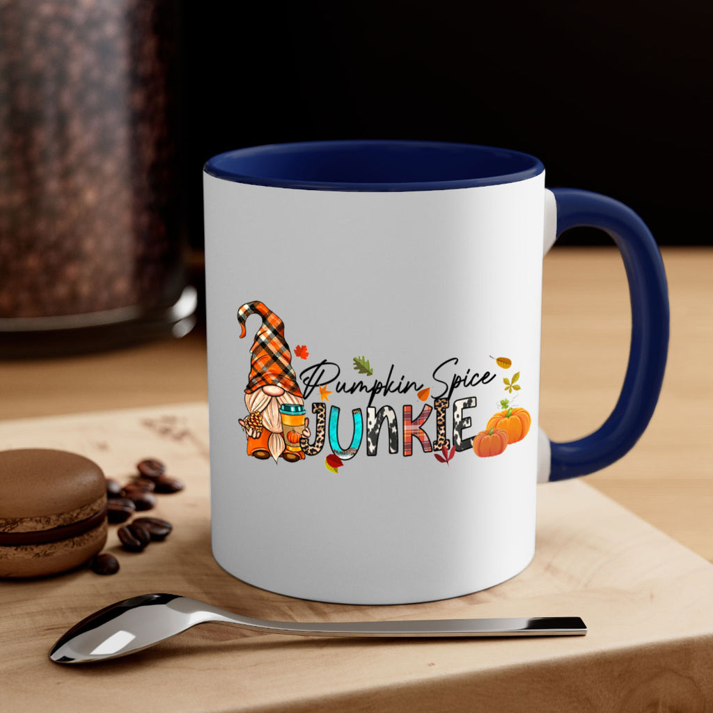 PumpkinSpiceJunkieFallGnome 567#- fall-Mug / Coffee Cup