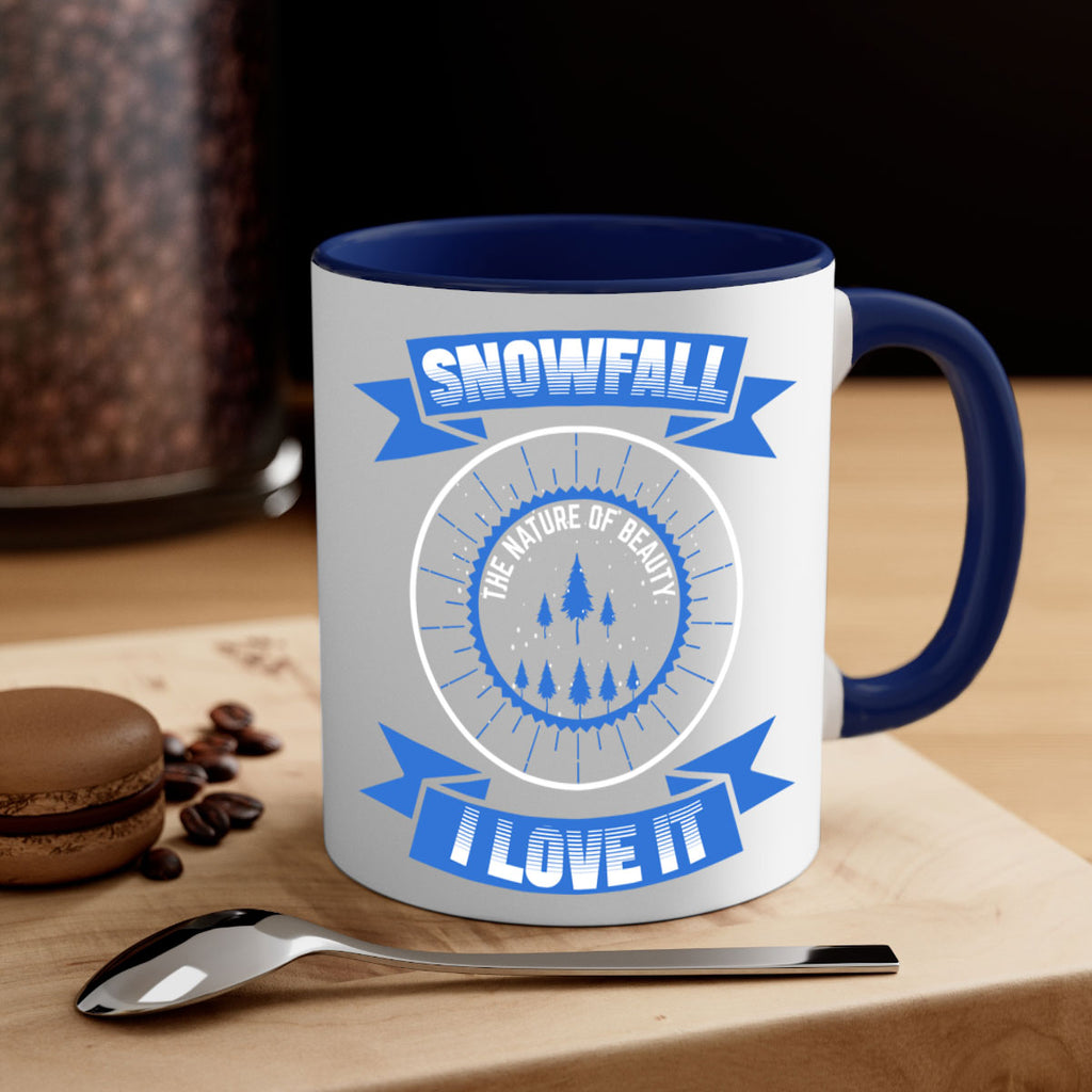 Snowfall Winter 373#- winter-Mug / Coffee Cup