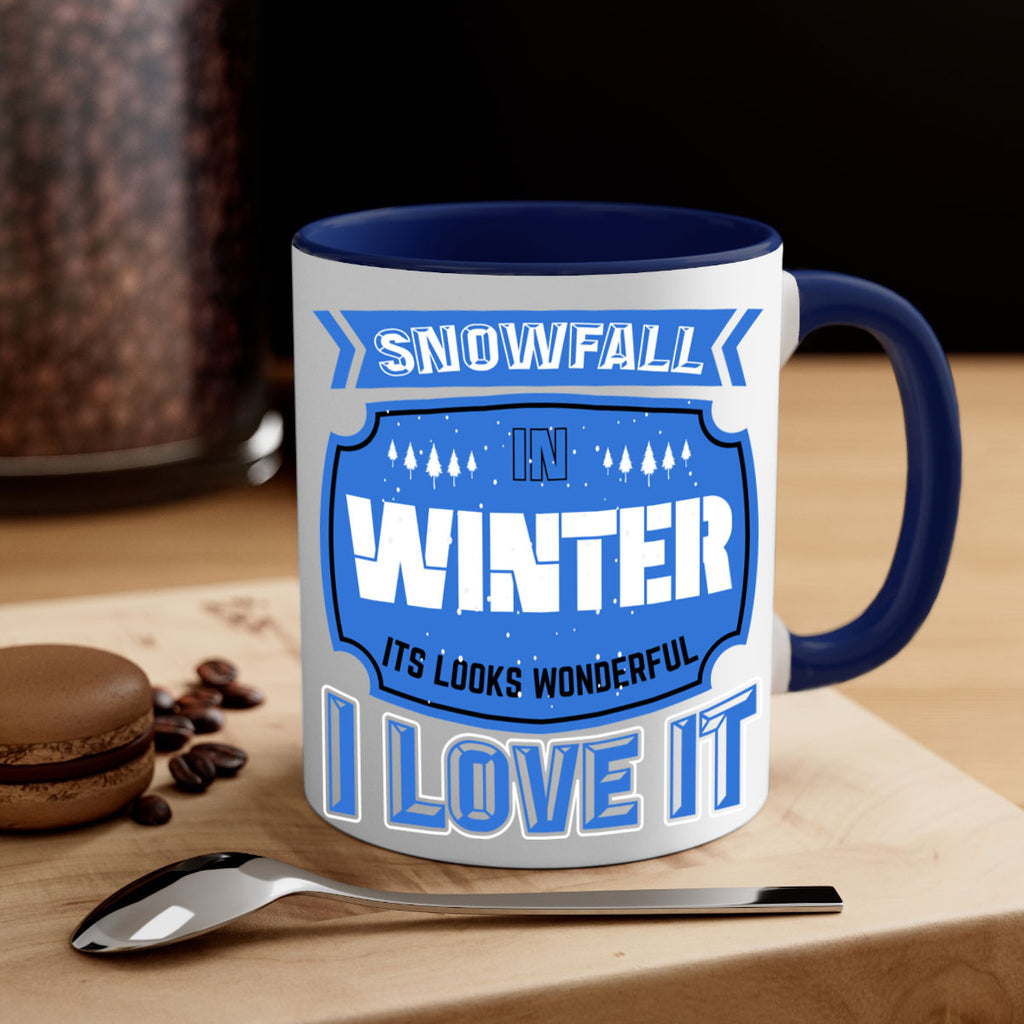 Snowfall in Winter 372#- winter-Mug / Coffee Cup