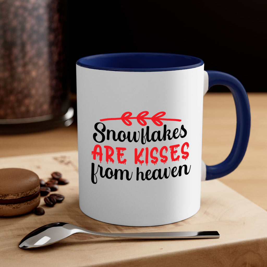 Snowflakes are kisses from heaven 376#- winter-Mug / Coffee Cup