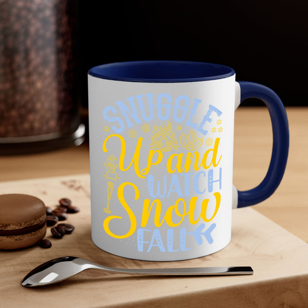 Snuggle up and watch snow fall385#- winter-Mug / Coffee Cup