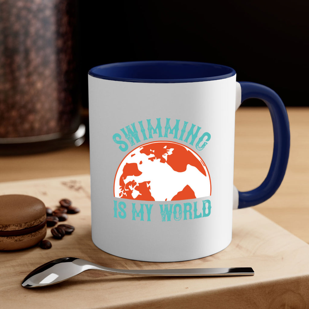 Swimming is my world 380#- swimming-Mug / Coffee Cup