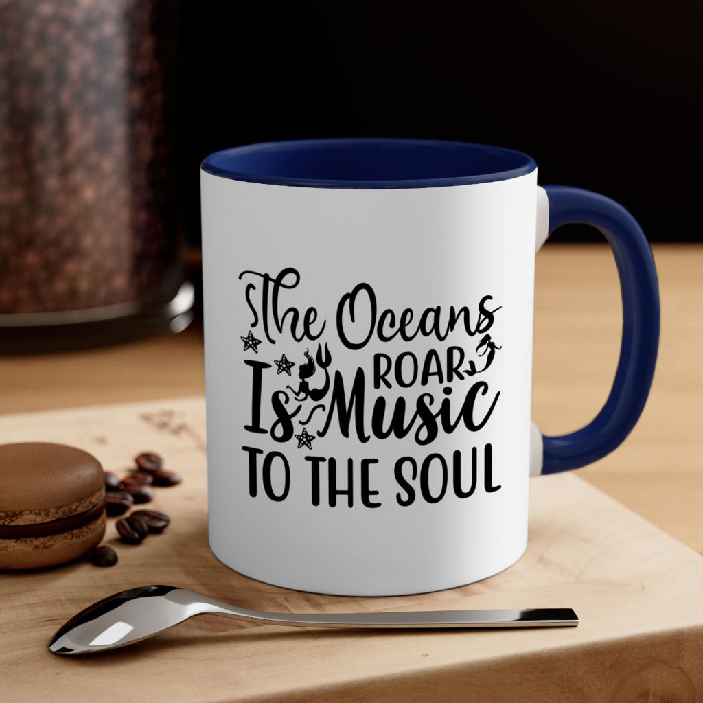 THE OCEANS ROAR IS MUSIC 632#- mermaid-Mug / Coffee Cup