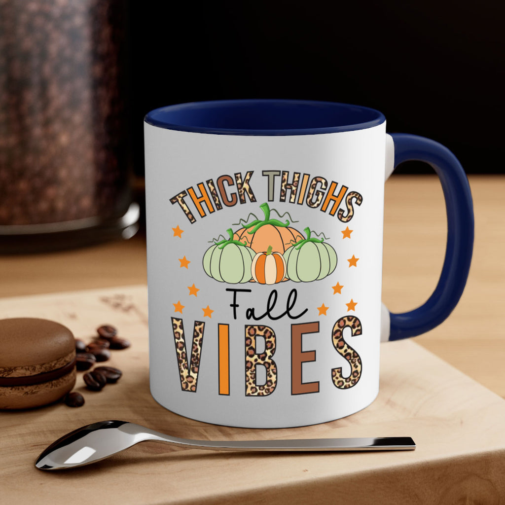 Thick Thighs Fall vibes 614#- fall-Mug / Coffee Cup