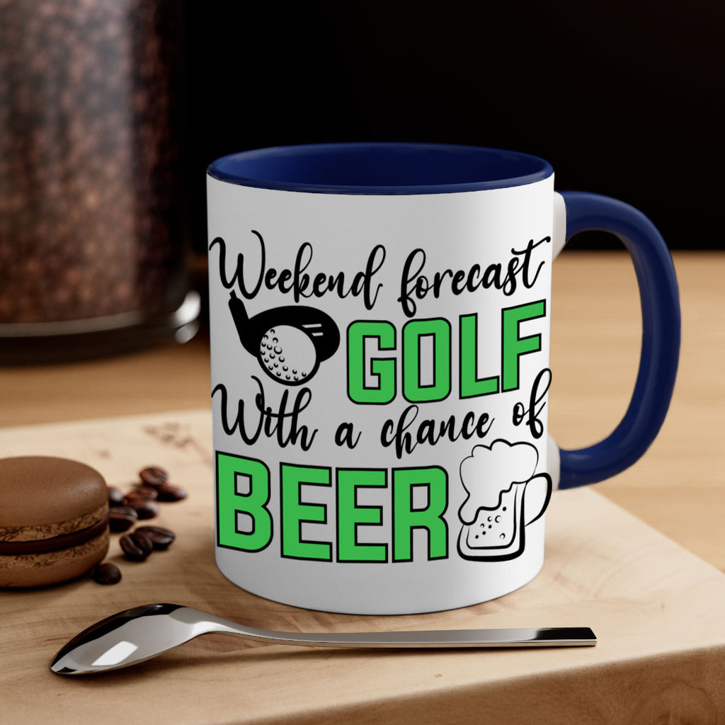 Weekend forecast With a chance of beer 109#- golf-Mug / Coffee Cup