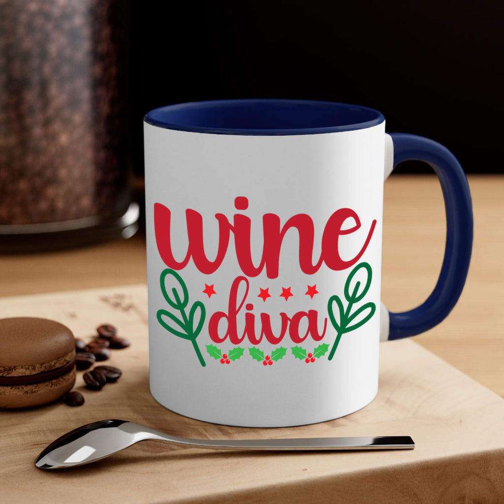 Wine Diva 482#- winter-Mug / Coffee Cup