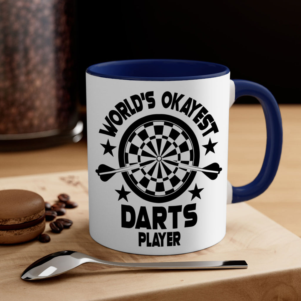 Worlds okayest Darts player 28#- darts-Mug / Coffee Cup