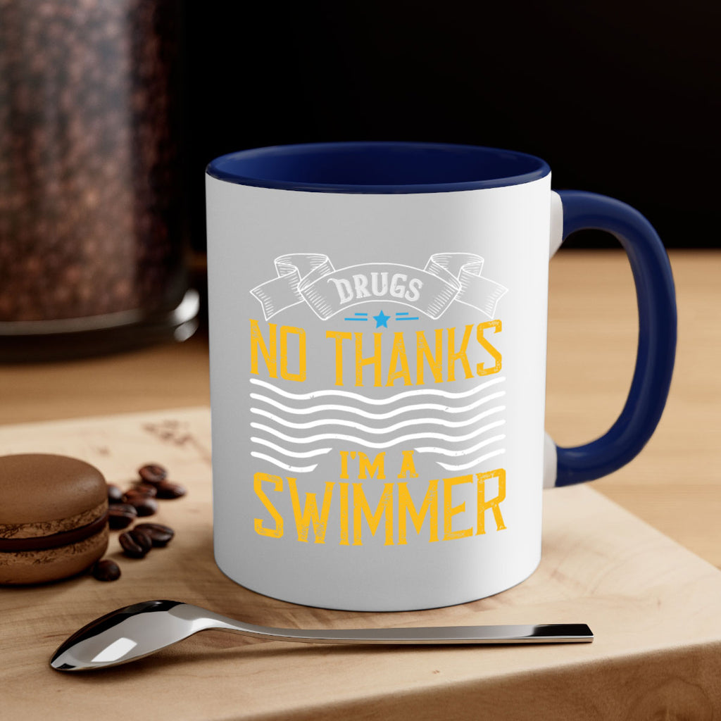 drugs No thanks im a swimmer 1324#- swimming-Mug / Coffee Cup