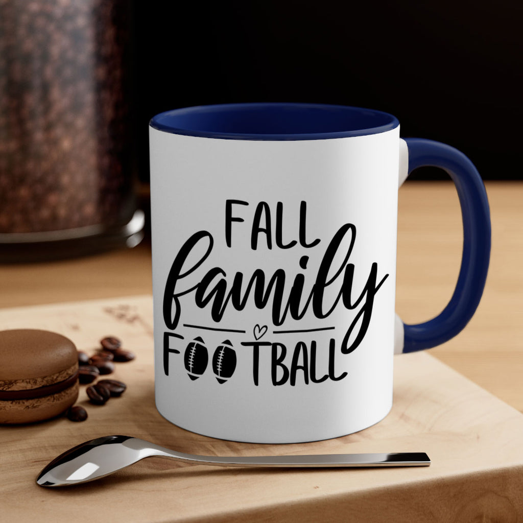fall family football 100#- fall-Mug / Coffee Cup