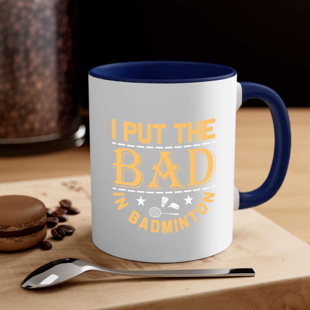 i 1056#- badminton-Mug / Coffee Cup