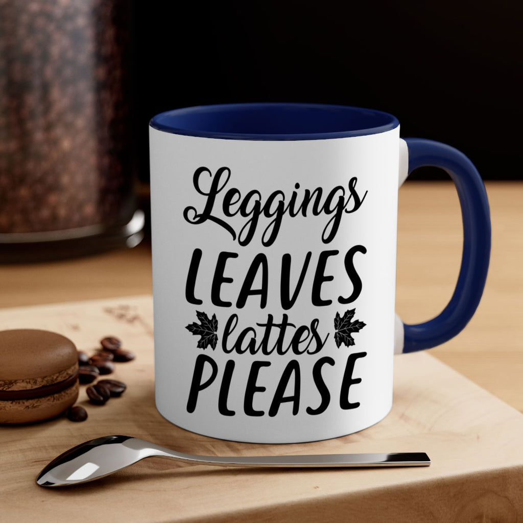 leggings leaves lattes please 397#- fall-Mug / Coffee Cup