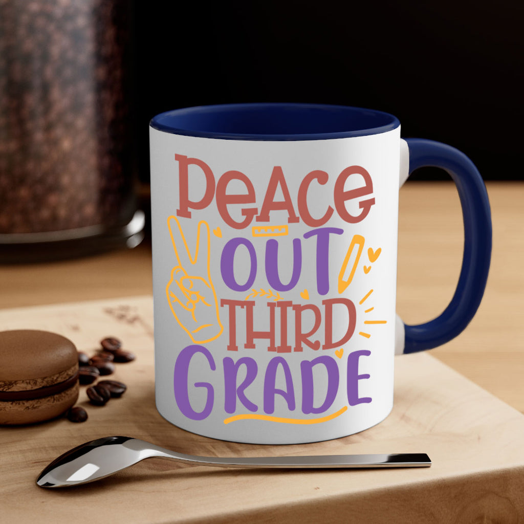 peace out 3rd grade 1#- Third Grade-Mug / Coffee Cup