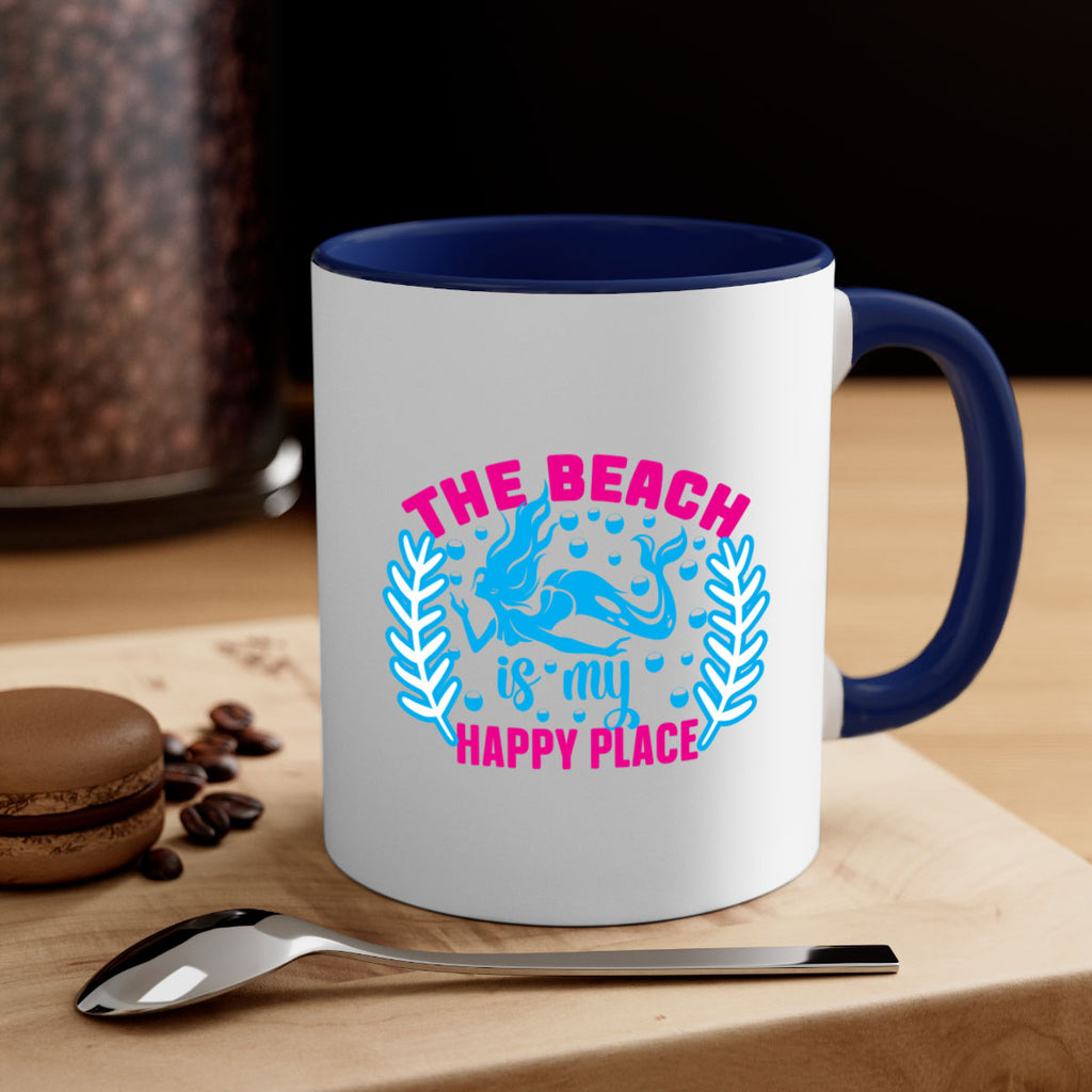 the beach is my happy place 626#- mermaid-Mug / Coffee Cup