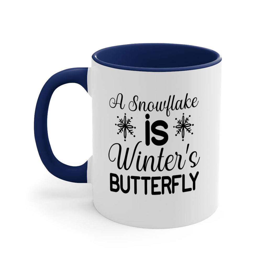 A Snowflake is Winters Butterfly3#- winter-Mug / Coffee Cup