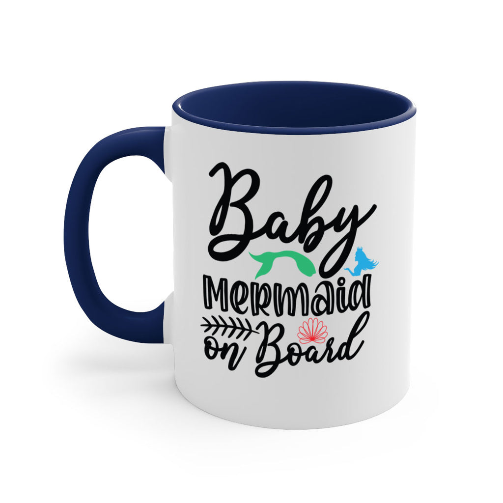 Baby Mermaid on Board 38#- mermaid-Mug / Coffee Cup