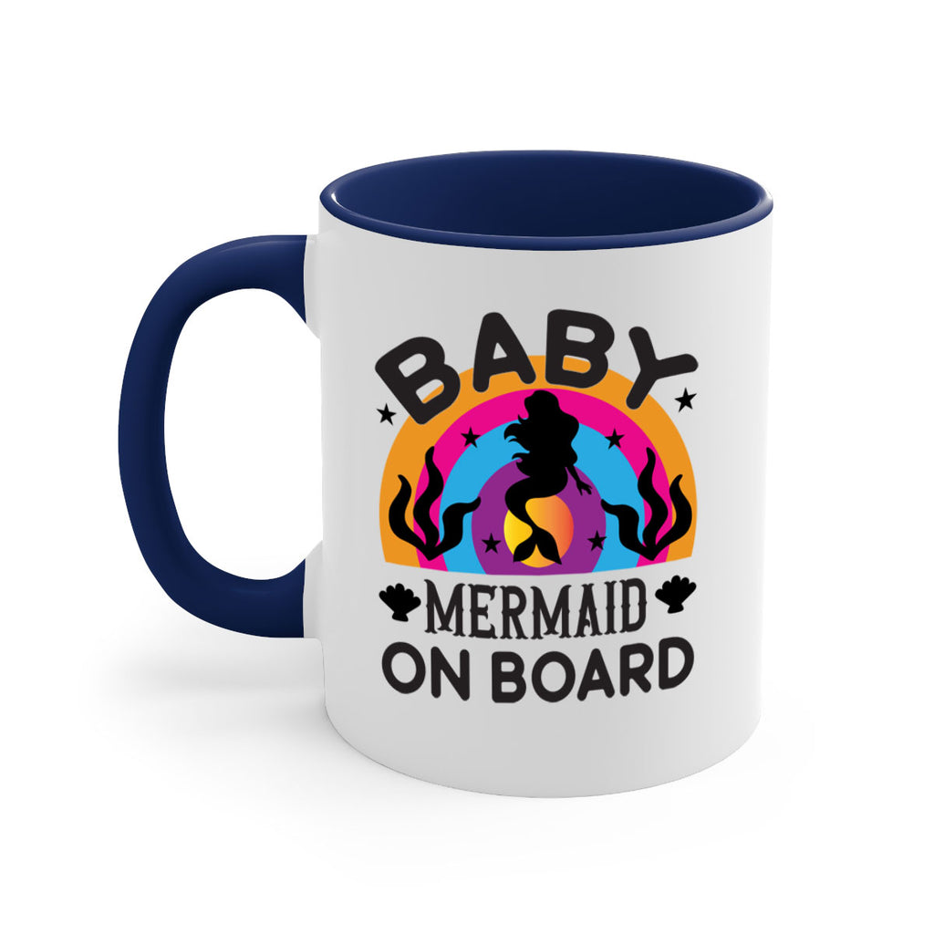 Baby mermaid on board 37#- mermaid-Mug / Coffee Cup