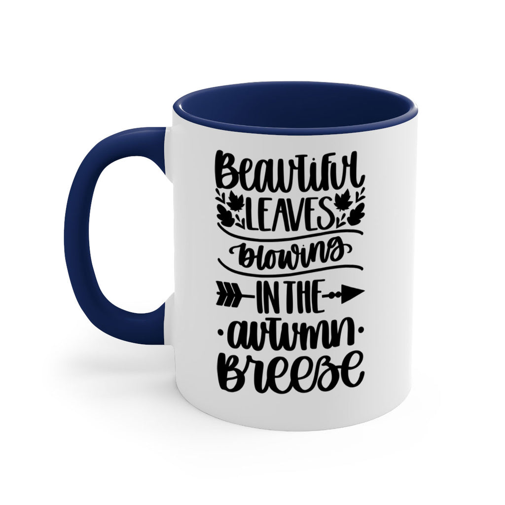 Beautiful Leaves Blowing In The Autumn Breeze 479#- fall-Mug / Coffee Cup