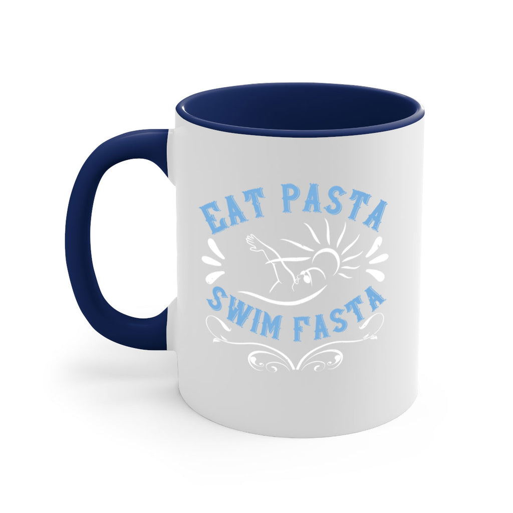 Eat Pasta Swim Fasta 1319#- swimming-Mug / Coffee Cup