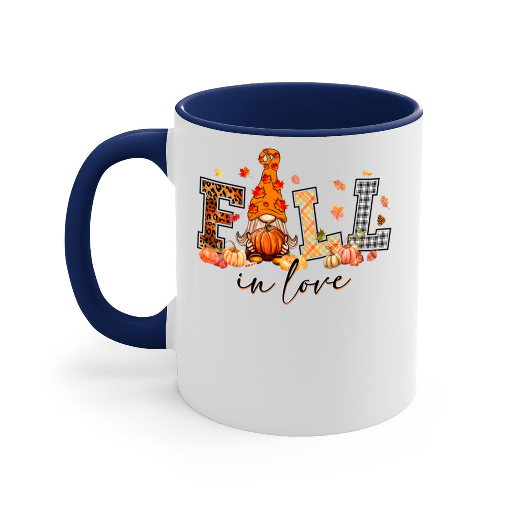 FALLinloveFallGnome 151#- fall-Mug / Coffee Cup
